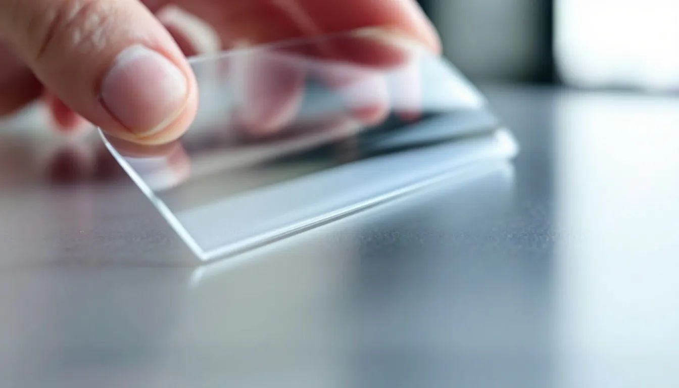 glasklare Lumirror-Polyesterfolie Die Nahaufnahme zeigt eine glasklare Lumirror-Polyesterfolie, die durch ihre hohe Transparenz und exzellente Oberflächenqualität besticht. Die Folie ist ideal für verschiedene Anwendungen und hebt die Eigenschaften wie Stabilität und Beständigkeit hervor.