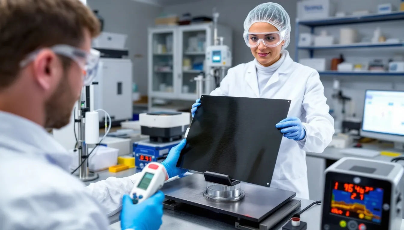 Vorteile von Teonex® PEN-Folien In einem Prüflabor wird ein Temperaturtest von Teonex-Folien durchgeführt, wobei verschiedene industrielle Materialien wie PET-Folien und Klebebänder analysiert werden. Der Fokus liegt auf der Überprüfung der Eigenschaften und der Gesamtleistung der Folien unter unterschiedlichen Bedingungen.